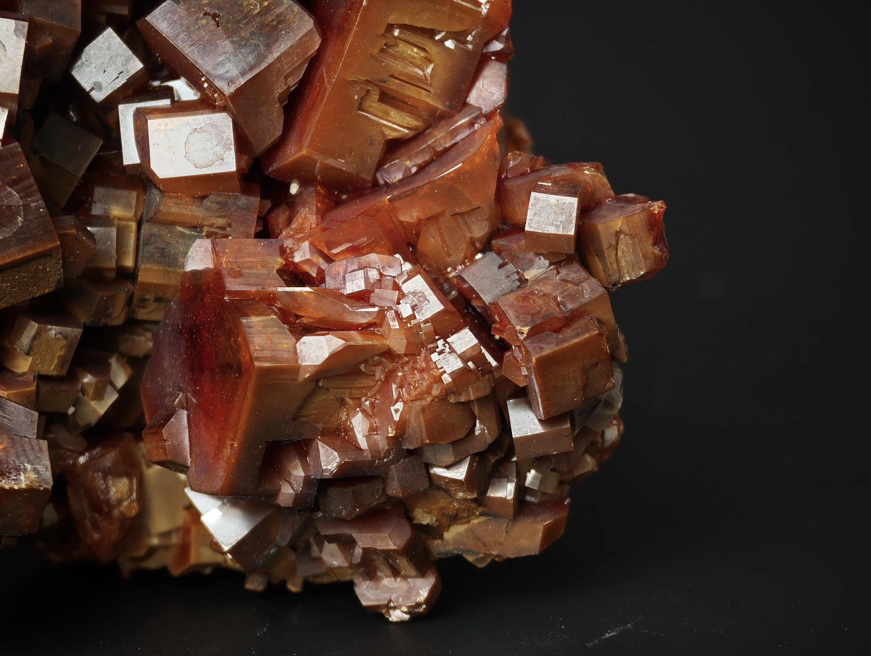Vanadinite Crystal Group, Mibladen, Morocco, 3