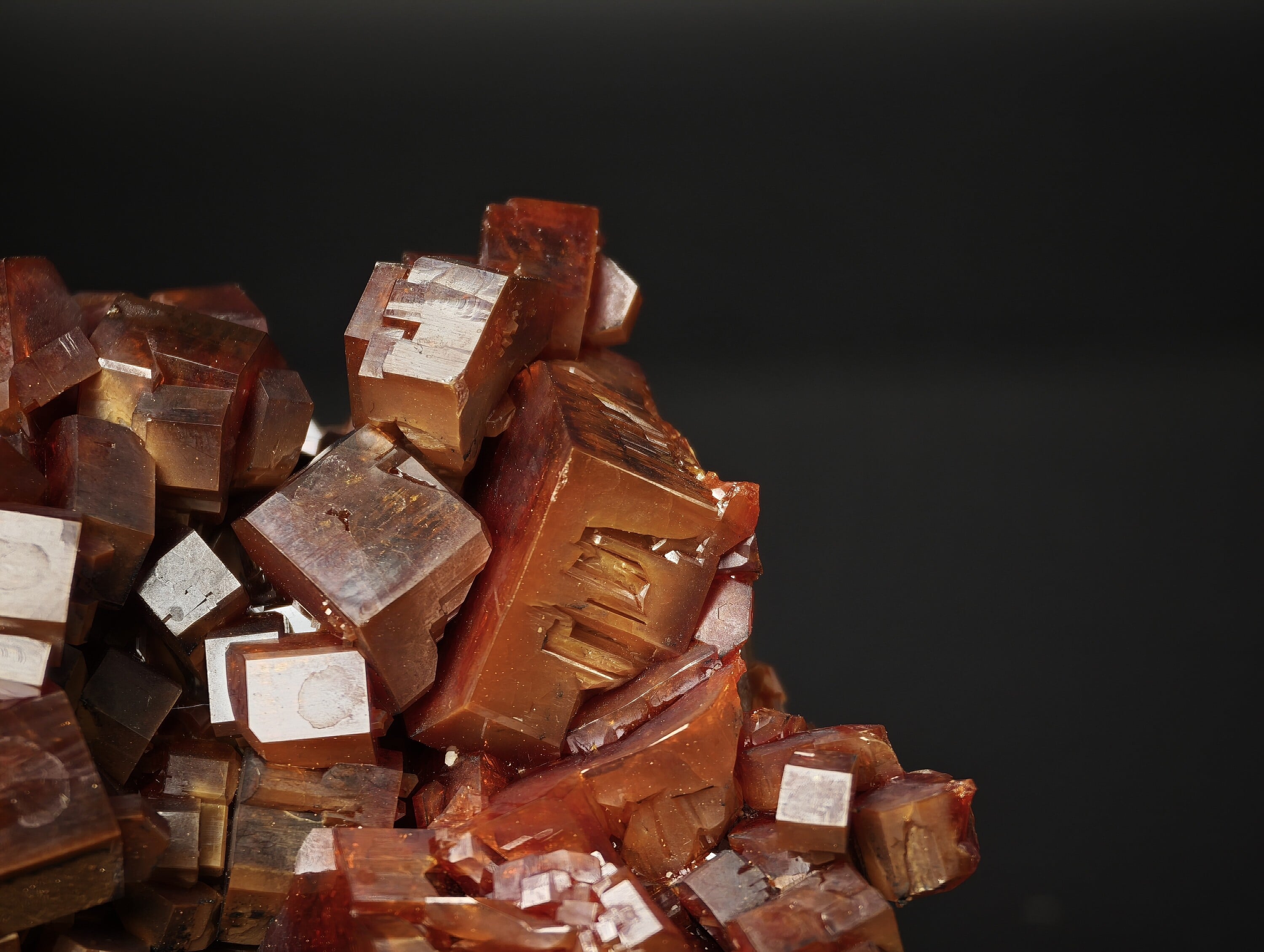 Vanadinite Crystal Group, Mibladen, Morocco, 4